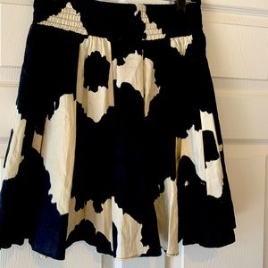 Zara black and white skirt